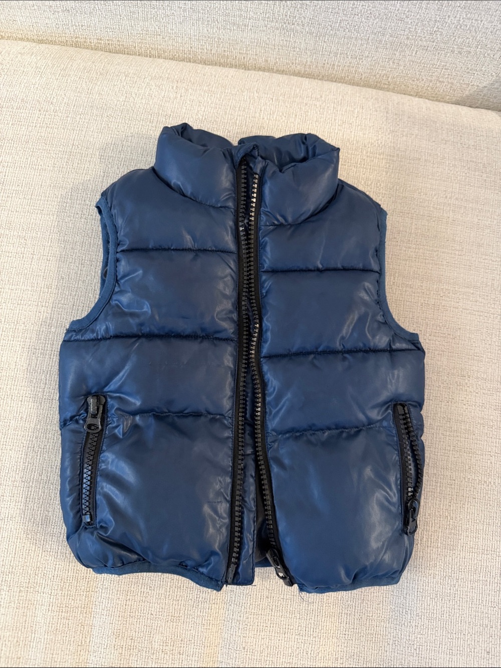 Mango Kids Navy Puffer Jacket